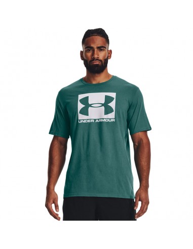 Under Armour Boxed Sportstyle Αθλητικό Ανδρικό T-shirt Πράσινο με Λογότυπο 1329581-722