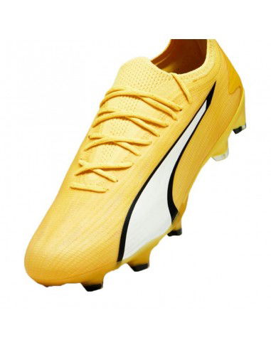 Puma Ultra Ultimate FG/AG 107311-04 Χαμηλά Ποδοσφαιρικά Παπούτσια με Τάπες Κίτρινα