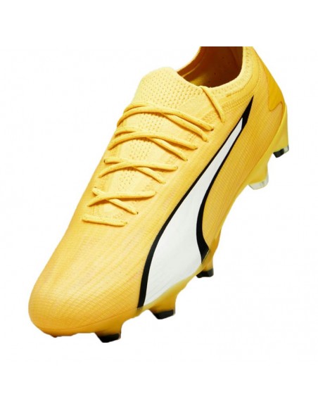 Puma Ultra Ultimate FG/AG 107311-04 Χαμηλά Ποδοσφαιρικά Παπούτσια με Τάπες Κίτρινα