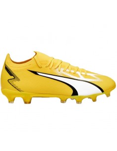 Puma Ultra Match FG/AG 107347-04 Χαμηλά Ποδοσφαιρικά Παπούτσια με Τάπες Κίτρινα