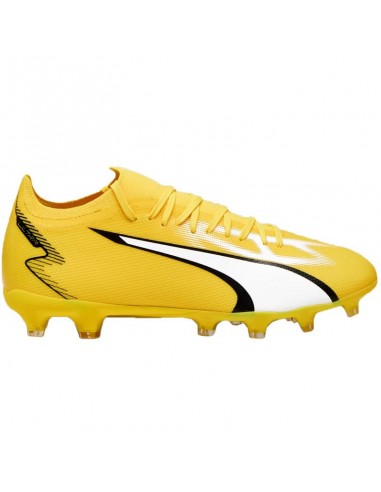Puma Ultra Match FG/AG 107347-04 Χαμηλά Ποδοσφαιρικά Παπούτσια με Τάπες Κίτρινα