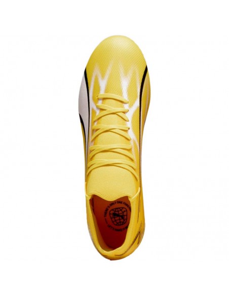 Puma Ultra Match FG/AG 107347-04 Χαμηλά Ποδοσφαιρικά Παπούτσια με Τάπες Κίτρινα