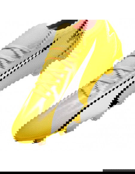 Puma Ultra Match FG/AG 107347-04 Χαμηλά Ποδοσφαιρικά Παπούτσια με Τάπες Κίτρινα