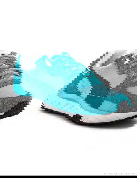 Puma Wild Rider Vintage Γυναικεία Flatforms Sneakers Μπλε 381595-03