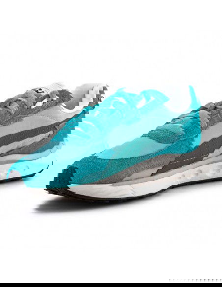 Puma Wild Rider Vintage Γυναικεία Flatforms Sneakers Μπλε 381595-03