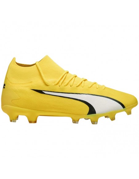 Puma Ultra Pro FG/AG 107422-04 Χαμηλά Ποδοσφαιρικά Παπούτσια με Τάπες Κίτρινα