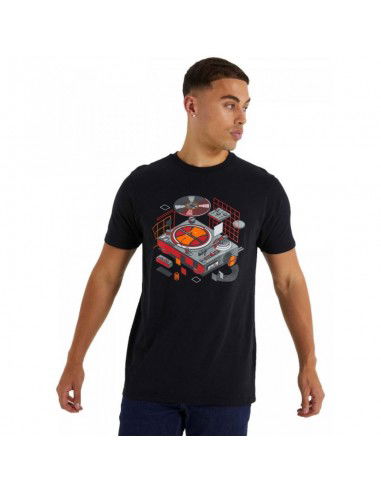Ellesse SHP15894 Ανδρικό T-shirt Μαύρο με Στάμπα