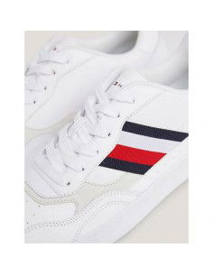 Tommy Hilfiger Court Cupsole Retro Ανδρικά Sneakers Λευκά FM0FM04828-YBS 2