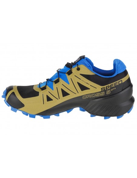 Salomon Speedcross 5 GTX L41612400 Ανδρικά Αθλητικά Παπούτσια Trail Running Αδιάβροχα με Μεμβράνη Gore-Tex Black / Green Moss