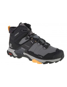 Salomon X Ultra 4 MID L41355200 Ανδρικά Ορειβατικά Μποτάκια Αδιάβροχα Quiet Shade / Black / Warm Apricot