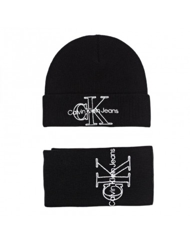 Calvin Klein Unisex Σετ με Σκούφο Πλεκτό σε Μαύρο χρώμα K60K608858