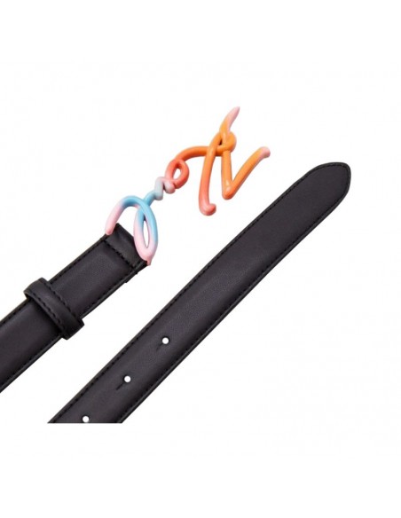 Karl Lagerfeld Signature Rainbow 225W3157 Δερμάτινη Γυναικεία Ζώνη Μαύρη