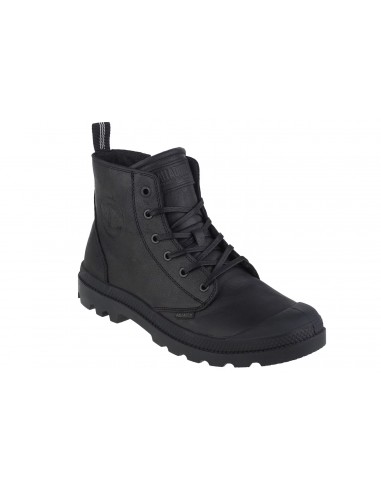 Palladium Pampa Δερμάτινα Μαύρα Ανδρικά Αρβυλάκια με Φερμουάρ 76888-008-M