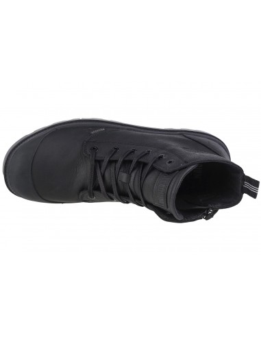 Palladium Pampa Δερμάτινα Μαύρα Ανδρικά Αρβυλάκια με Φερμουάρ 76888-008-M