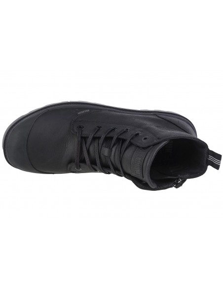 Palladium Pampa Δερμάτινα Μαύρα Ανδρικά Αρβυλάκια με Φερμουάρ 76888-008-M