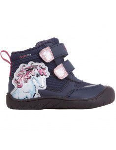 Kappa Παιδικά Sneakers High με Σκρατς Navy Μπλε 280021M-6722