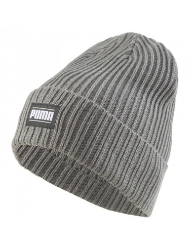 Puma Classic Beanie Ανδρικός Σκούφος με Rib Πλέξη σε Γκρι χρώμα 024038-03