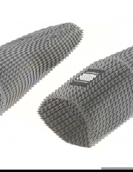 Puma Classic Beanie Ανδρικός Σκούφος με Rib Πλέξη σε Γκρι χρώμα 024038-03