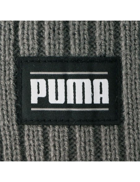 Puma Classic Beanie Ανδρικός Σκούφος με Rib Πλέξη σε Γκρι χρώμα 024038-03