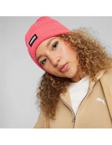 Puma Classic Beanie Ανδρικός Σκούφος με Rib Πλέξη σε Μπεζ χρώμα 024038-07