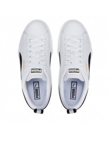 Puma Mayze Γυναικεία Flatforms Sneakers Λευκά 381983-01