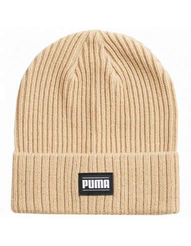 Puma Classic Beanie Ανδρικός Σκούφος με Rib Πλέξη σε Μπεζ χρώμα 024038-07