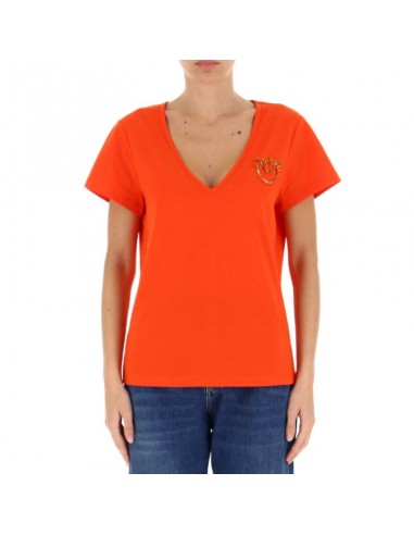 Pinko Birds Γυναικείο T-shirt Πορτοκαλί 100372A0MA