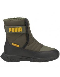 Puma Nieve Boot Παιδικά Μποτάκια Χιονιού με Σκρατς Χακί 380745-02