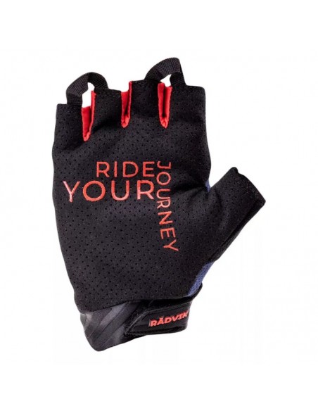 Radvik 92800404795 Κοντά Γάντια Ποδηλασίας Ενηλίκων Μαύρα