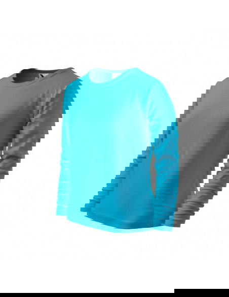 Malfini Παιδική Χειμερινή Μπλούζα Μακρυμάνικη Τιρκουάζ MLI-12144