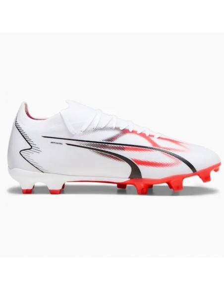 Puma Ultra Match FG/AG 107347-01 Χαμηλά Ποδοσφαιρικά Παπούτσια με Τάπες Λευκά