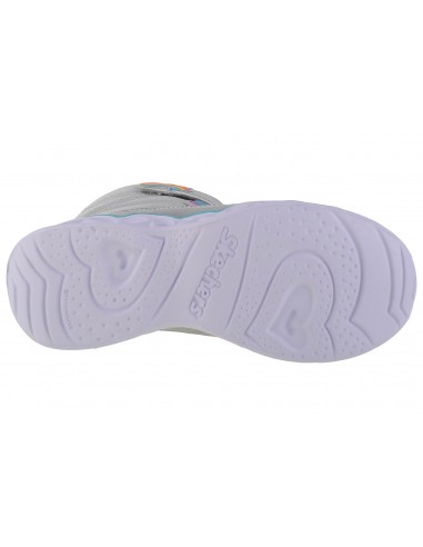 Skechers Heart Παιδικές Μπότες με Φωτάκια Ασημί 302668L-SMLT