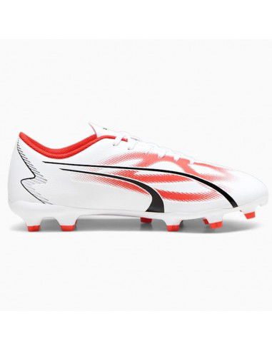 Puma Ultra Play FG/AG 107423-01 Χαμηλά Ποδοσφαιρικά Παπούτσια με Τάπες Λευκά
