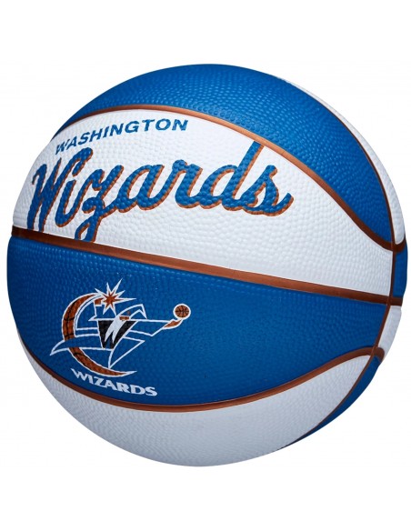 Wilson Team Retro Washington Wizards Mini Μπάλα Μπάσκετ Indoor WTB3200XBWAS
