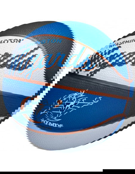 Wilson Team Retro Washington Wizards Mini Μπάλα Μπάσκετ Indoor WTB3200XBWAS