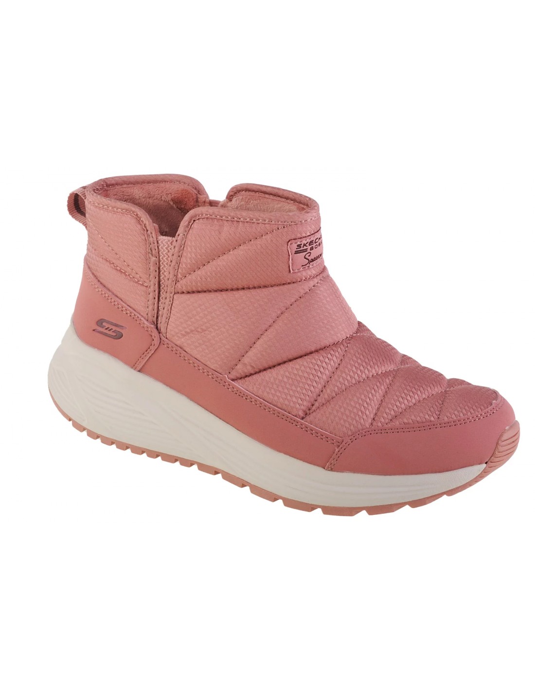Skechers Skechers Puffiez Γυναικεία Chelsea Μποτάκια Ροζ 117260-ROS
