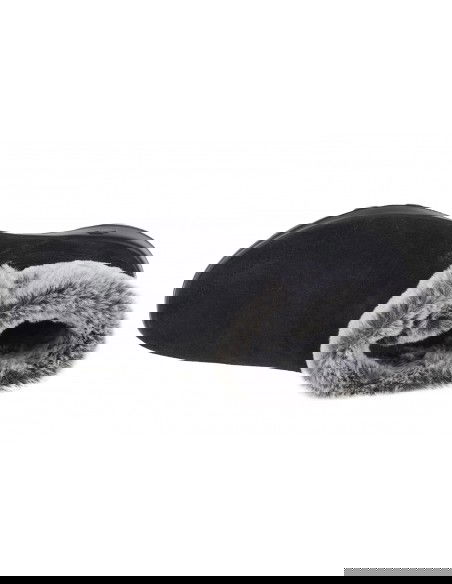 Skechers On The Go Suede Γυναικεία Μποτάκια με Πλατφόρμα & Γούνα Μαύρα 144041-BKGY