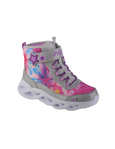 Skechers Sweer Starz Παιδικά Μποτάκια με Σκρατς & Κορδόνια Πολύχρωμα 302690L/SMLT