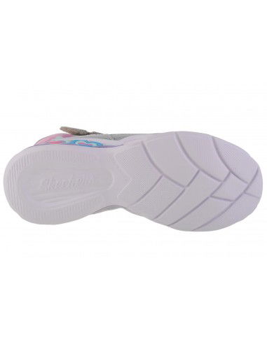 Skechers Παιδικές Μπότες με Φωτάκια Ασημί 302667L-SMLT