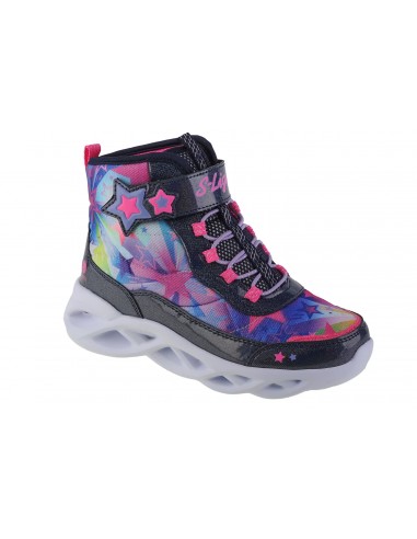 Skechers Sweer Starz Παιδικά Μποτάκια με Σκρατς & Κορδόνια Πολύχρωμα 302690L/NVMT