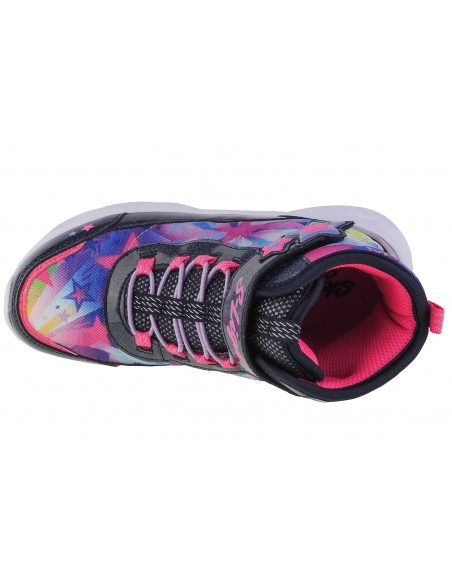 Skechers Sweer Starz Παιδικά Μποτάκια με Σκρατς & Κορδόνια Πολύχρωμα 302690L/NVMT