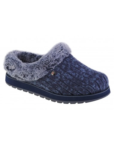 Skechers Χειμερινές Γυναικείες Παντόφλες σε Navy Μπλε χρώμα 31204-NVBL