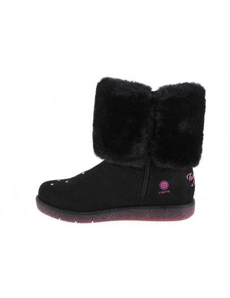 Skechers Glitzy Glam Cozy Παιδικά Μποτάκια Μαύρα 314851L-BLK