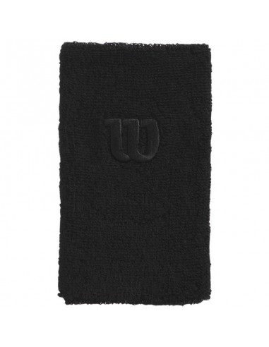 Wilson Extra Wide Wristband Bk WRA733528 Μαύρο