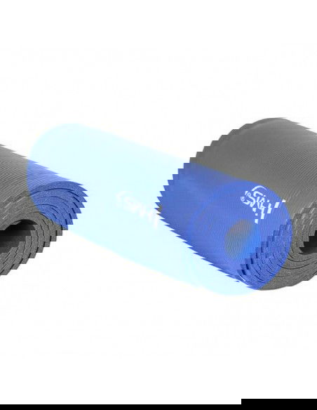 HMS YM03 Στρώμα Γυμναστικής Yoga/Pilates Μπλε με Ιμάντα Μεταφοράς (183x61x0.1cm)