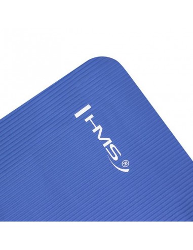 HMS YM03 Στρώμα Γυμναστικής Yoga/Pilates Μπλε με Ιμάντα Μεταφοράς (183x61x0.1cm)