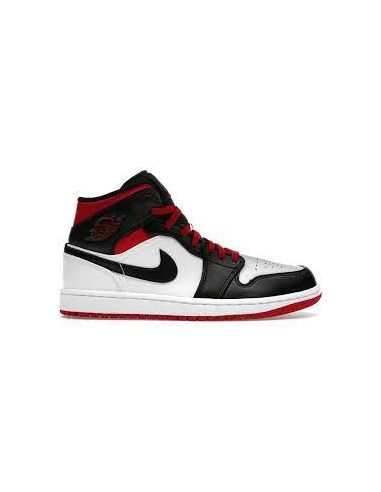 Jordan 1 mid outlet gym red/black/white men's shoe