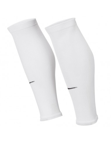 Nike Strike DH6621-100 Leg Sleeves για Επικαλαμίδες Ποδοσφαίρου Λευκά
