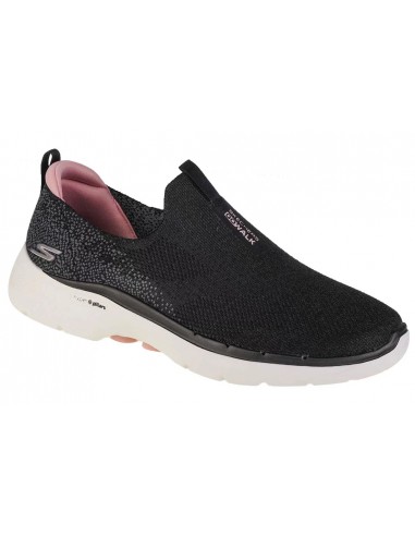 Παιδικά > Παπούτσια > Μόδας > Sneakers Skechers Go Walk 6 Γυναικεία Slip-On Μαύρα 124502-BKPK