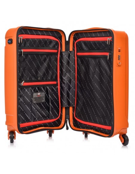 Swiss Bags Tourist Βαλίτσα Καμπίνας με ύψος 55cm 76443 σε Πορτοκαλί χρώμα
